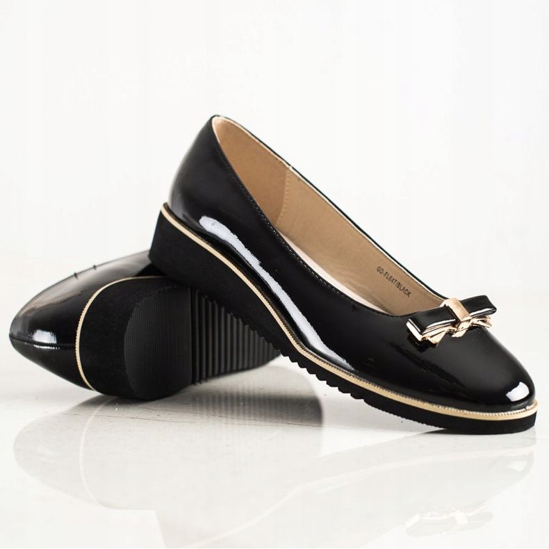 Goodin Richelieus Noirs Avec Un Noeud 1