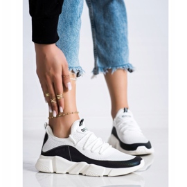 Baskets pour femmes Big Star FF274A052 blanche le noir 1 Baskets pour femmes Big Star FF274A052 blanche le noir 1