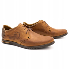 Polbut Chaussures cuir homme 2103 camel brun 1