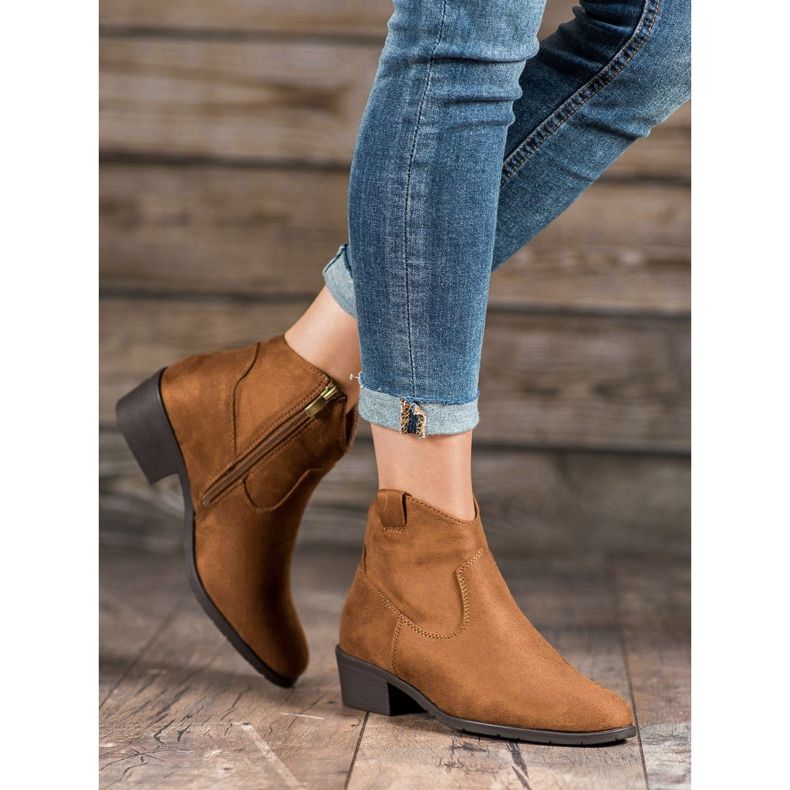 Filippo Bottes de cowboy en daim brun 1