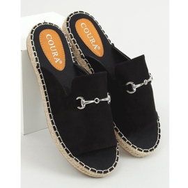 Espadrilles noires à boucle 8294 Noir le noir 1