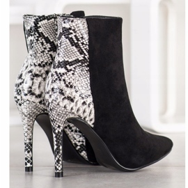 Small Swan Pin's Sexy Imprimé Serpent noir 1