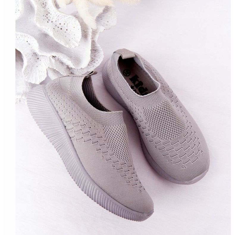 EVE Chaussures de sport pour enfants Slip-On Grey School Trip gris 1 EVE Chaussures de sport pour enfants Slip-On Grey School Trip gris 1