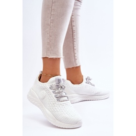 Chaussures de sport pour femmes en mousse à mémoire Big Star HH274296 Blanc blanche 2