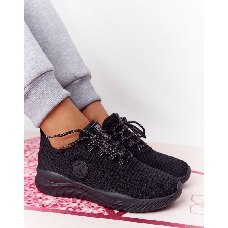 Chaussures de sport pour femmes Memory Foam Big Star HH274298 Noir le noir 1