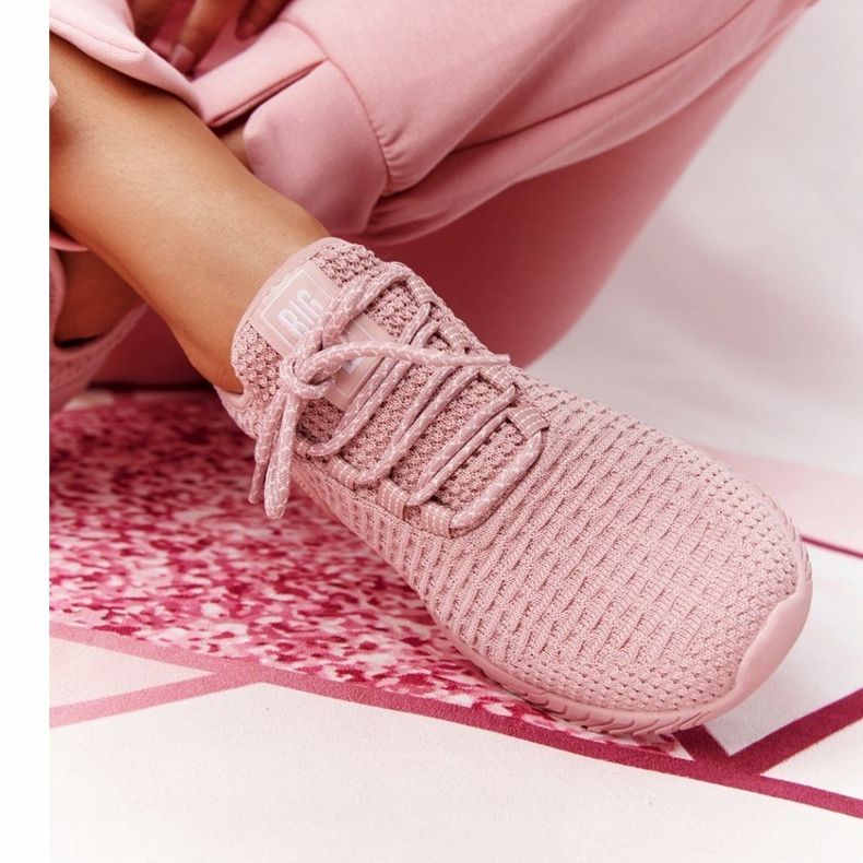 Chaussures de sport pour femmes Memory Foam Big Star HH274299 Rose 2