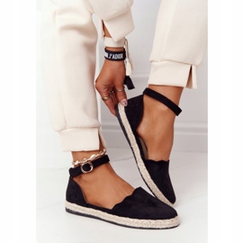 S.Barski Espadrilles En Daim Sur La Semelle De Paille S. Bararski Noir le noir 3