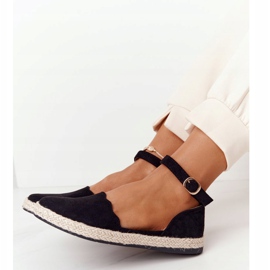 S.Barski Espadrilles En Daim Sur La Semelle De Paille S. Bararski Noir le noir 1