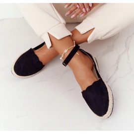 S.Barski Espadrilles En Daim Sur La Semelle De Paille S. Bararski Noir le noir 4