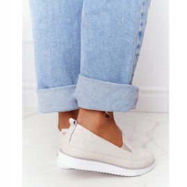 S.Barski Baskets Femme Slip-On S. Barski Beige 2