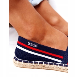Espadrilles féminines Big Star HH274483 bleu marine 4
