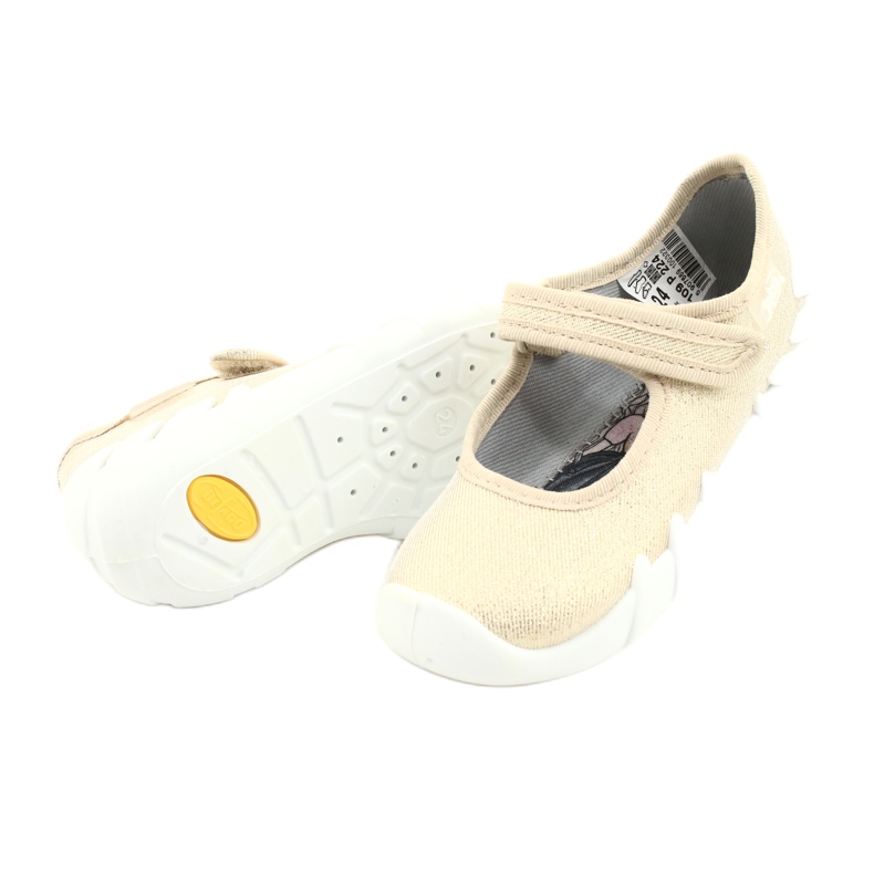 Chaussures de vitesse dorées Befado pour enfants 109P224 beige d'or 3