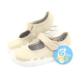 Chaussures de vitesse dorées Befado pour enfants 109P224 beige d'or 6