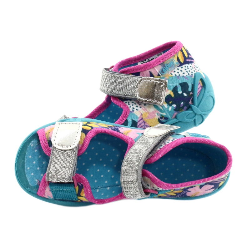 Chaussures pour enfants Befado 242P098 bleu rose argent multicolore 4 Chaussures pour enfants Befado 242P098 bleu rose argent multicolore 4