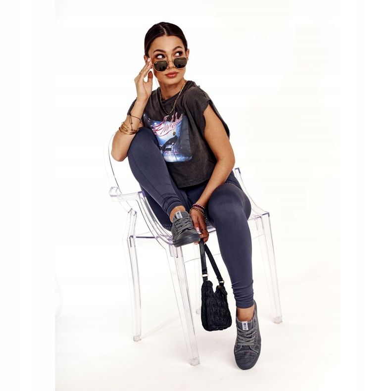 Baskets Femme Big Star Gris DD274440 1 Baskets Femme Big Star Gris DD274440 1