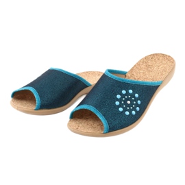 Chaussures femme Befado pu 254D105 bleu bleu 3