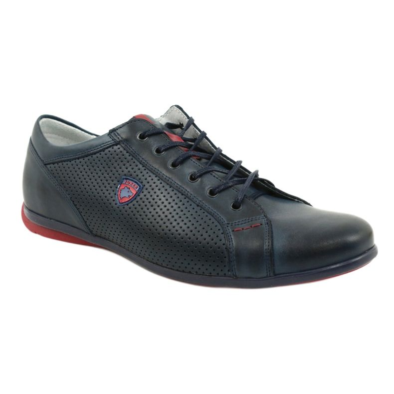 Joker Chaussures casual homme 295 bleu marine rouge 3