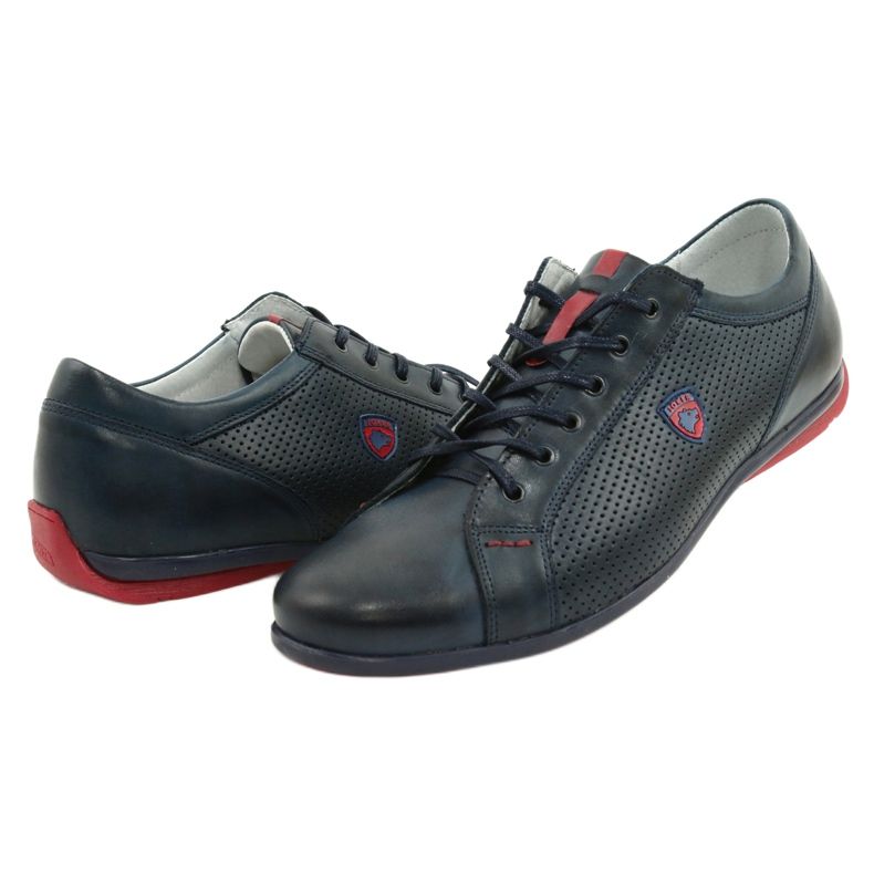 Joker Chaussures casual homme 295 bleu marine rouge 5