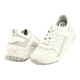 FILIPPO DP2008/21 chaussures de sport en cuir pour femme, blanches 2 FILIPPO DP2008/21 chaussures de sport en cuir pour femme, blanches 2