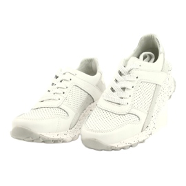 FILIPPO DP2008/21 chaussures de sport en cuir pour femme, blanches 1
