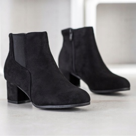 Clowse Bottes en daim classiques le noir 3