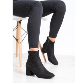 Cm Paris Bottines en daim élégantes le noir 3