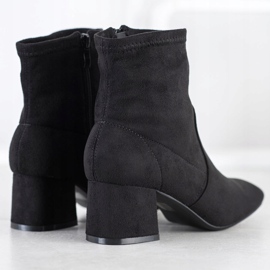 Cm Paris Bottines en daim élégantes le noir 1