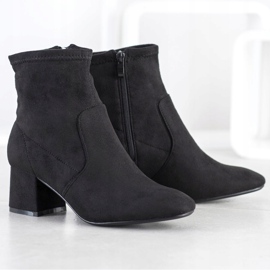 Cm Paris Bottines en daim élégantes le noir 2