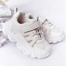 Baskets Enfant Avec Semelle Illuminée Led Blanc So Cool ! blanche 2