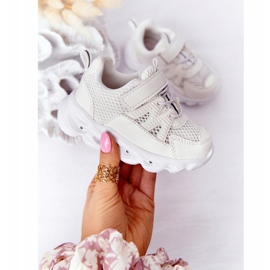 Baskets Enfant Avec Semelle Illuminée Led Blanc So Cool ! blanche 4