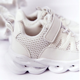 Baskets Enfant Avec Semelle Illuminée Led Blanc So Cool ! blanche 1