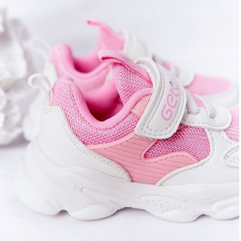 Chaussures de sport pour enfants Sneakers Blanc et Rose Sugar 1