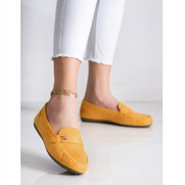 Fama Espadrilles En Daim Avec Ornement jaune 3