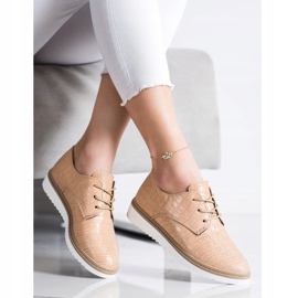 SHELOVET Chaussures marron à imprimé serpent brun 2