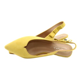 Filippo Escarpins jaunes à talon ouvert FIILI PPO DP2092 / 21 YL d'or 6