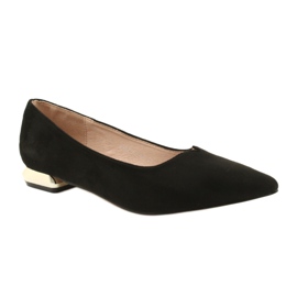 Escarpins à talons dorés FILIPPO DP2091/21 BK le noir d'or 3