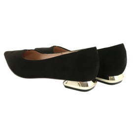 Escarpins à talons dorés FILIPPO DP2091/21 BK noir 7