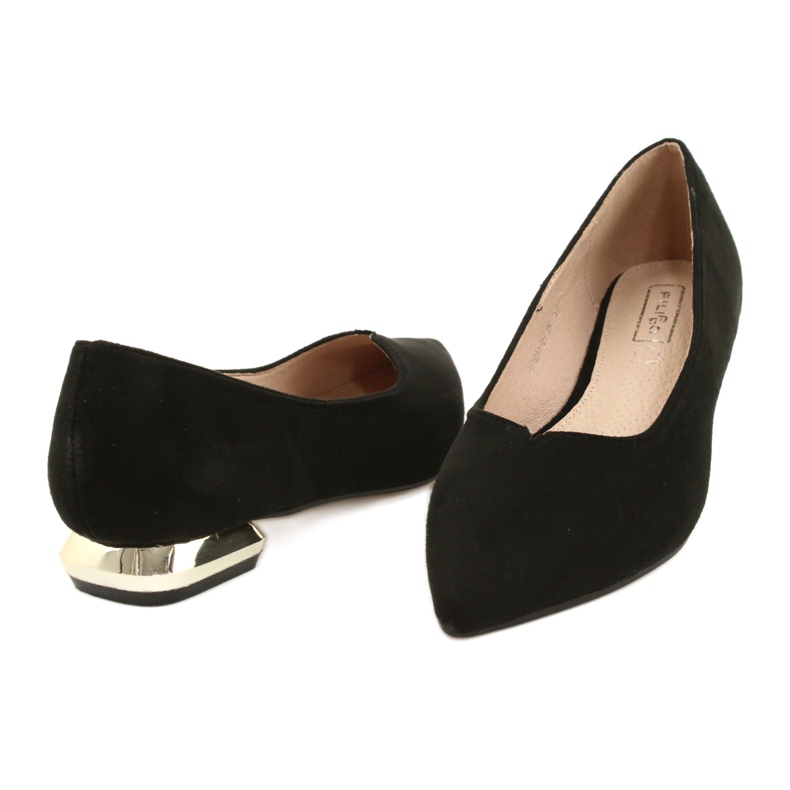 Escarpins à talons dorés FILIPPO DP2091/21 BK le noir d'or 4