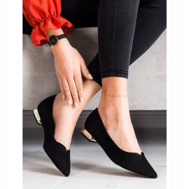 Escarpins à talons dorés FILIPPO DP2091/21 BK noir 2