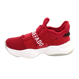 Chaussures enfant Befado 516X064 blanche rouge 2