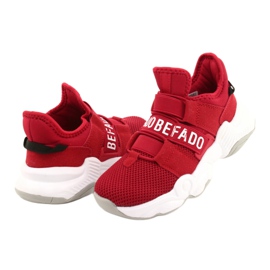 Chaussures enfant Befado 516X064 blanc rouge 4