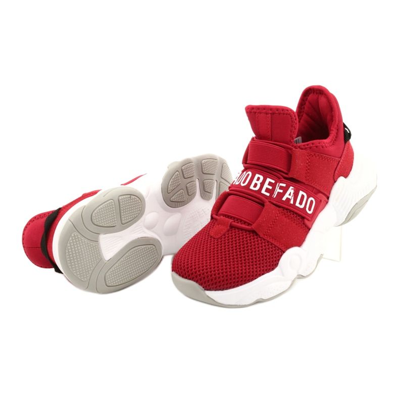 Chaussures enfant Befado 516X064 blanc rouge 5