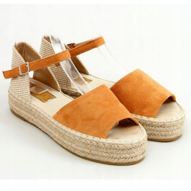 Espadrilles bout ouvert camel A663-ESP-1 Camel beige brun 3