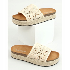 Espadrilles beiges ajourées beiges 20-349 Beige 3