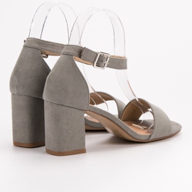 Sandales en daim sur un bar VINCEZA gris 4