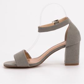 Sandales en daim sur un bar VINCEZA gris 6