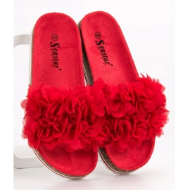 Seastar Pantoufles rouges à la mode 6