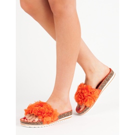 Seastar Pantoufles Orange À La Mode 2