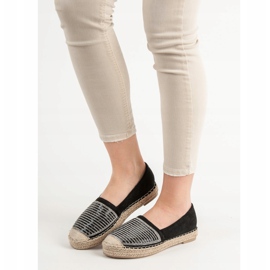 Vices Espadrilles Avec Étaux En Zircon Cubique le noir 1 Vices Espadrilles Avec Étaux En Zircon Cubique le noir 1