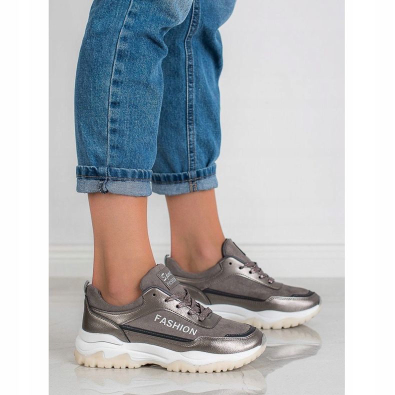 Ax Boxing Chaussures de sport à la mode gris 1 Ax Boxing Chaussures de sport à la mode gris 1